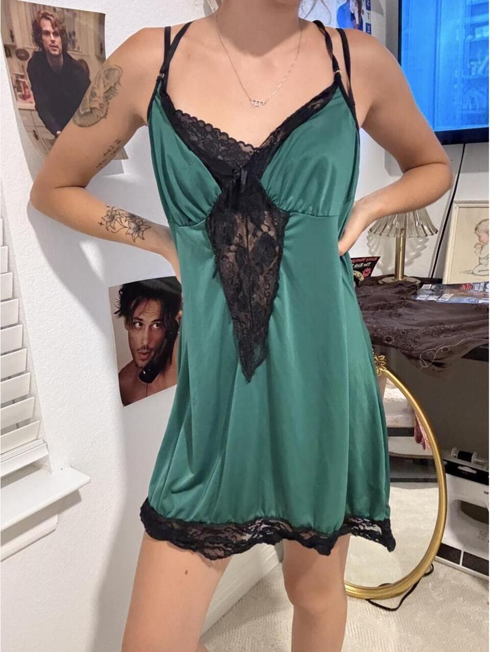 Victoria's Secret Women's Green Dress